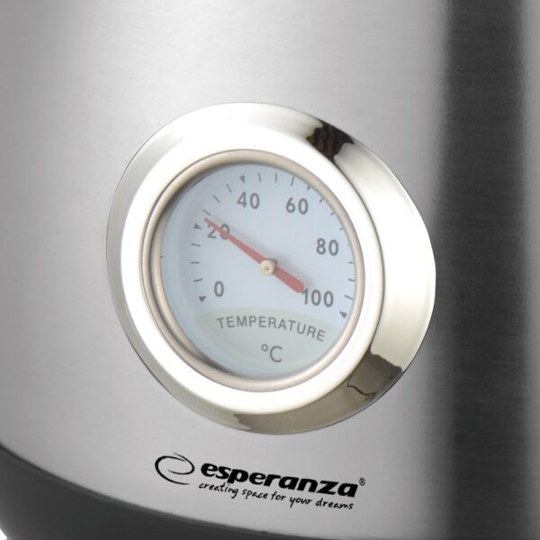 ESPERANZA CZAJNIK ELEKTRYCZNY THAMES 1.7 L SREBRNY MATOWY EKK029 - obrazek 2