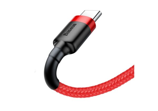 Kabel Baseus Cafule CATKLF-A09 (USB 2.0 - USB typu C ; 0,50m; kolor czerwony) - obrazek 2