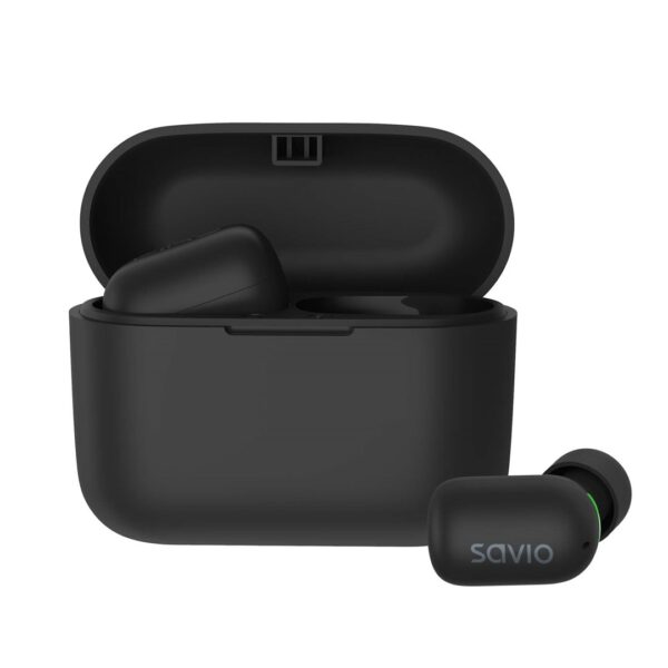 SAVIO BEZPRZEWODOWE SŁUCHAWKI BLUETOOTH 5.1 IPX5 TWS-09 - obrazek 2