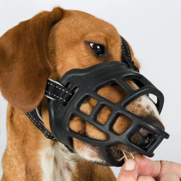 TRIXIE Muzzle Flex - kaganiec dla psa - rozmiar S - czarny - obrazek 3