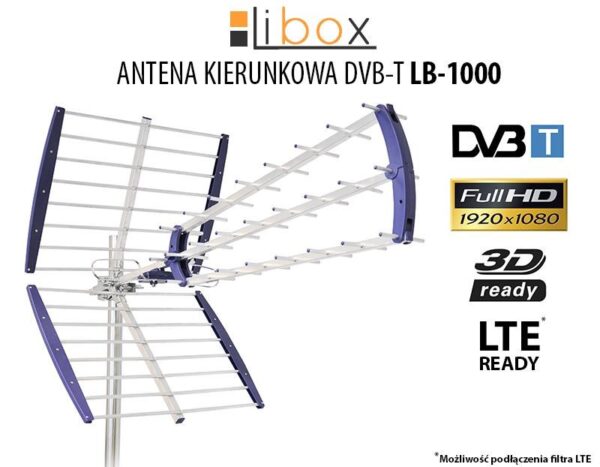 Antena kierunkowa zewnętrzna Libox LB1000 (16,5 dB; Typ F) - obrazek 3