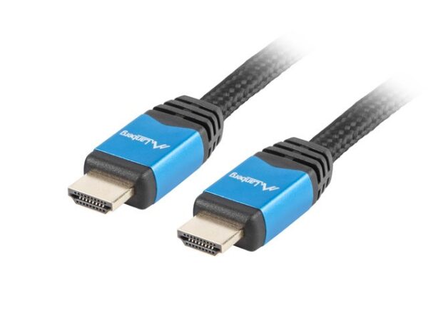 Kabel Lanberg Premium CA-HDMI-20CU-0018-BL (HDMI M - HDMI M; 1,8m; kolor czarny) - obrazek 2