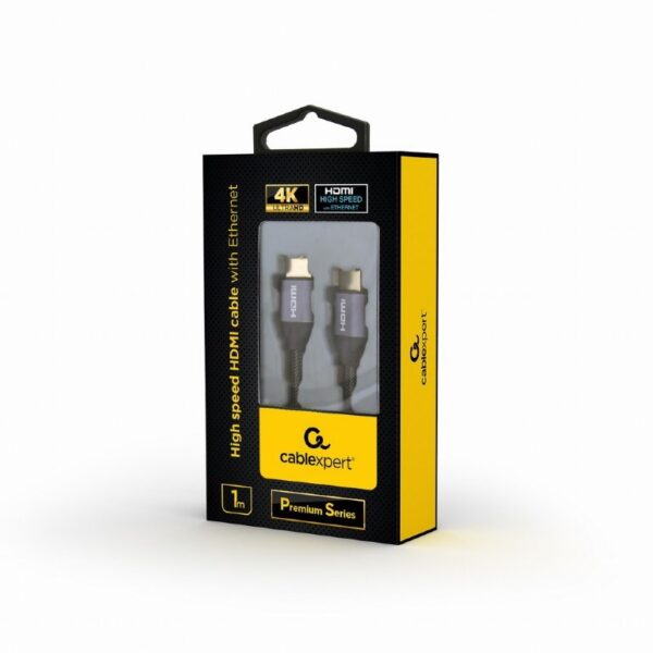 Kabel GEMBIRD Seria Premium CCBP-HDMI-1M (HDMI M - HDMI M; 1m; kolor czarny) - obrazek 3