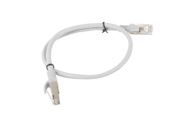 Patchcord UTP Lanberg PCU5-10CC-0050-S (RJ45 - RJ45 ; 0,50m; UTP; kat. 5e; kolor szary) - obrazek 2