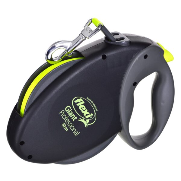 FLEXI Smycz automatyczna SPECIAL GIANT PROFESSIONAL L taśma neon 10 m - do 50 kg - obrazek 2