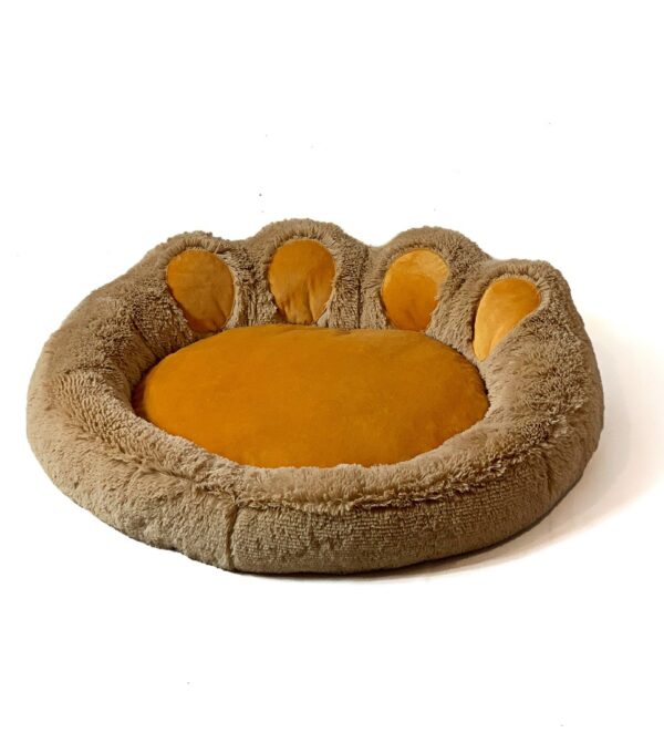 GO GIFT Łapa Legowisko dla psa i kota XL - camel - 75x75 cm - obrazek 2