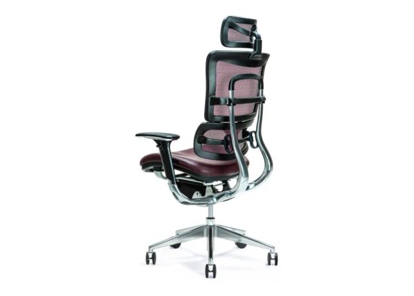 Ergonomiczny fotel biurowy ERGO 800 śliwkowy - obrazek 2