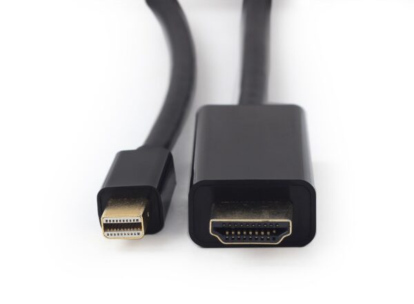 Kabel GEMBIRD CC-mDP-HDMI-6 (Mini DisplayPort M - HDMI M; 1,8m; kolor czarny) - obrazek 2