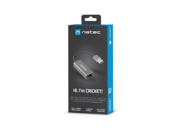NATEC KARTA SIECIOWA CRICKET 1GB USB 3.0 1X RJ45 NA KABLU NNC-1924 - obrazek 2