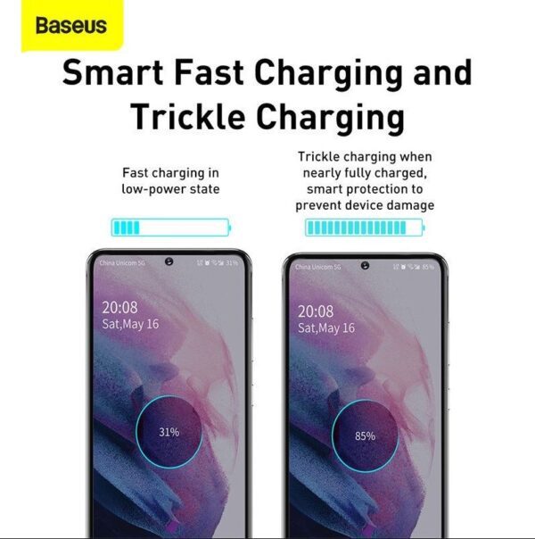 BASEUS ŁADOWARKA SIECIOWA Z KABLEM USB-C DO USB-C TZCCSUP-L01 SUPER SI 1C 25W CZARNA - obrazek 2