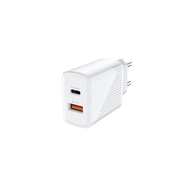 SAVIO ŁADOWARKA SIECIOWA USB QUICK CHARGE POWER DELIVERY 3.0 18W 1M CABLE LA-05 - obrazek 2