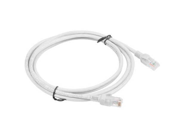 Kabel UTP Lanberg PCU5-10CC-0200-S (RJ45, U/UTP - RJ45, U/UTP ; 2m; UTP; kat. 5e; kolor szary) - obrazek 2
