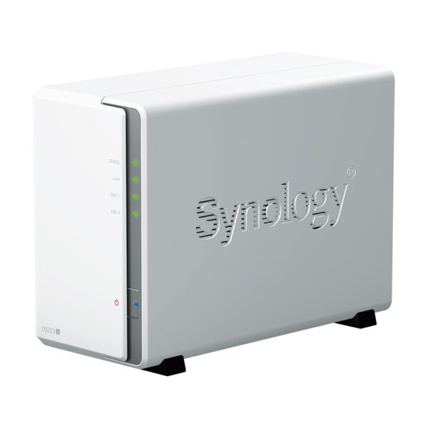 NAS Synology DS223j; Tower; 2x (3.5" SATA HDD); Realtek RTD1619B; ,1 GB DDR4, 1x 1GbE RJ-45 - obrazek 2