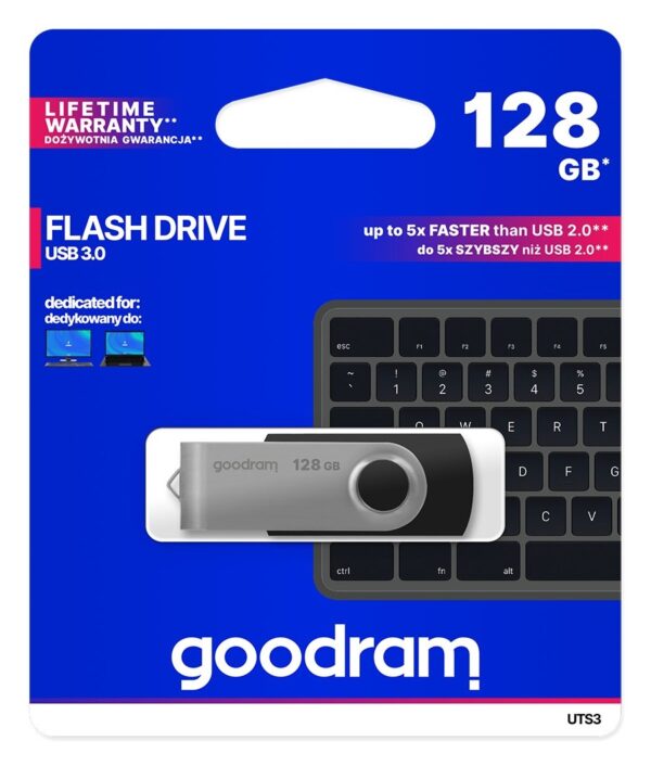 Pendrive GoodRam UTS3-1280K0R11 (128GB; USB 3.0; kolor czarny) - obrazek 4