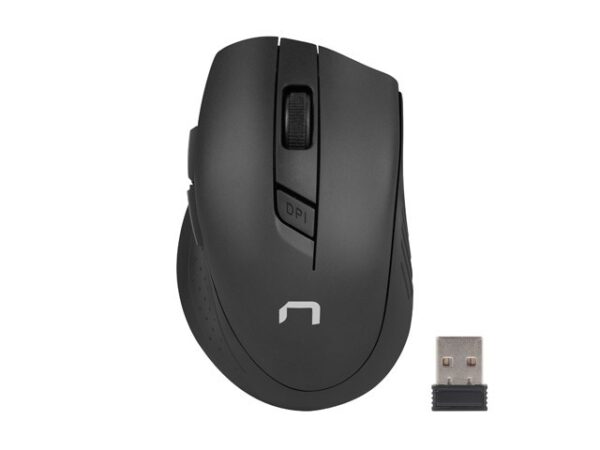Zestaw klawiatura + mysz membranowa NATEC Stingray NZB-1440 (USB (Radio 2.4 GHz); (US); kolor czarny; optyczna; 1600 DPI, 800 DPI) - obrazek 2