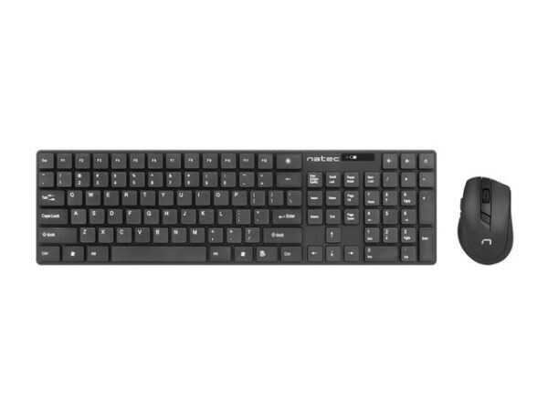Zestaw klawiatura + mysz membranowa NATEC Stingray NZB-1440 (USB (Radio 2.4 GHz); (US); kolor czarny; optyczna; 1600 DPI, 800 DPI) - obrazek 3