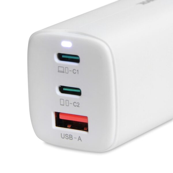 ŁADOWARKA SIECIOWA I-BOX C-65 GAN PD65W KABEL, BIAŁA - obrazek 2