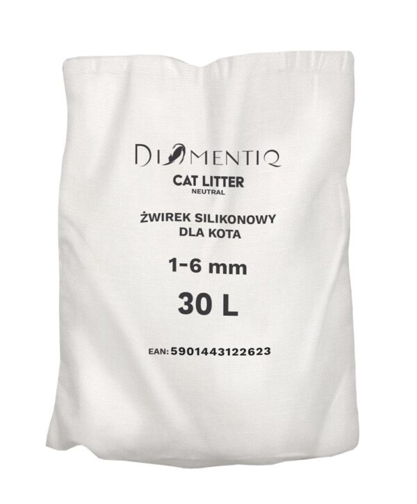 DIAMENTIQ Żwirek neutral 30L+karton - obrazek 2