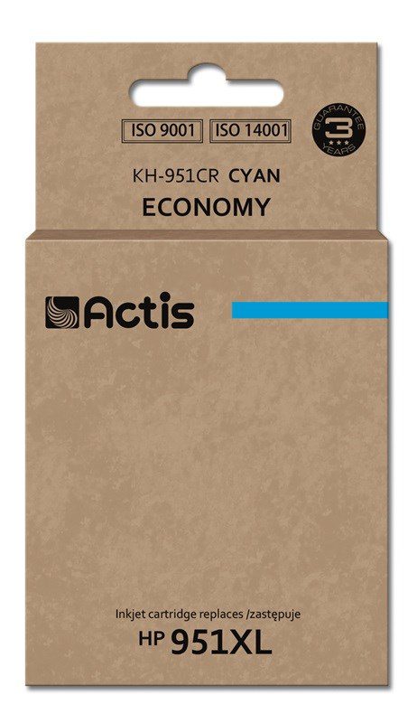 Actis KH-951CR Tusz (zamiennik HP 951XL CN046AE; Standard; 25 ml; niebieski)