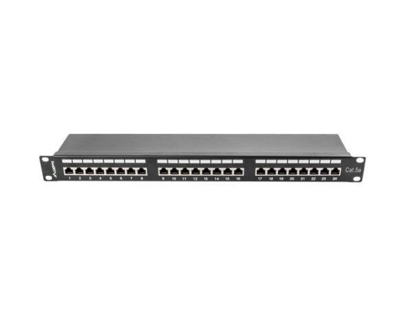 Patch panel Lanberg PPS5-1024-B (1U; kat. 5e; 24xRJ-45) - obrazek 4