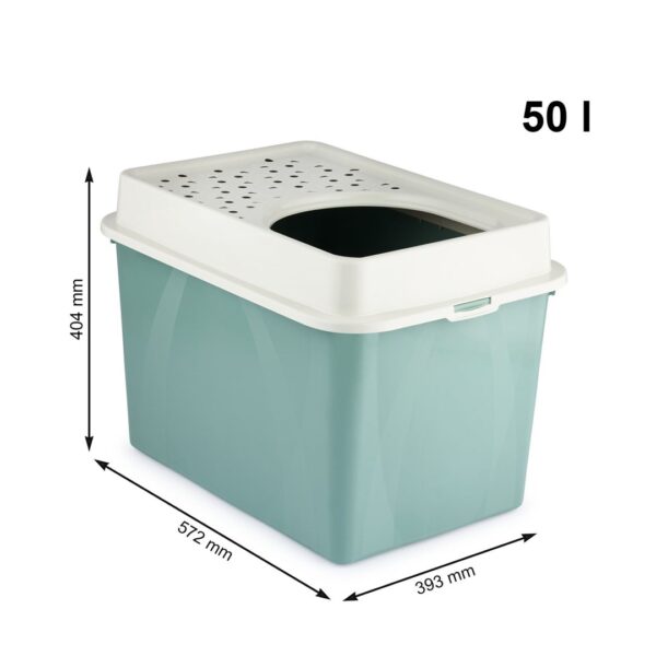 Rotho Toaleta BERTY Top Entry Eco green kot - obrazek 2