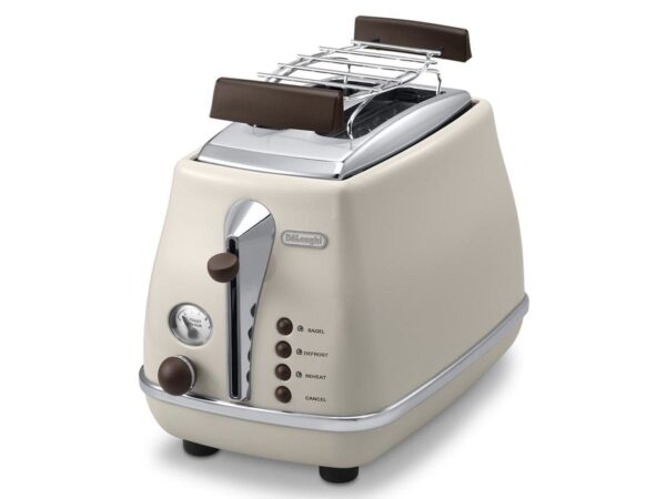 Delonghi | Toster | CTOV 2103.BG | Moc 900 W | Ilość slotów: 2 | Materiał obudowy: Stal nierdzewna | Beżowy