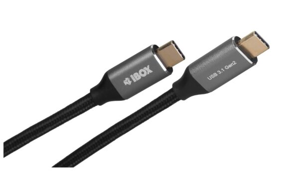 Kabel IBOX IKUMTC31G2 (USB typu C - USB typu C ; 1m; kolor czarny) - obrazek 3