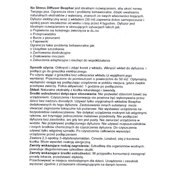 Beaphar aromatyzer behawioralny dla psów 30ml - obrazek 3